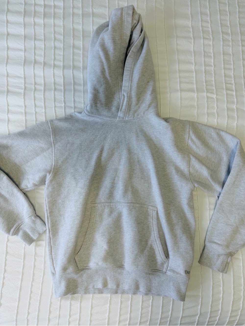 Aritzia Cozy Sweat fleece Perfect Fit Hoodie in Heather Cloud White XS